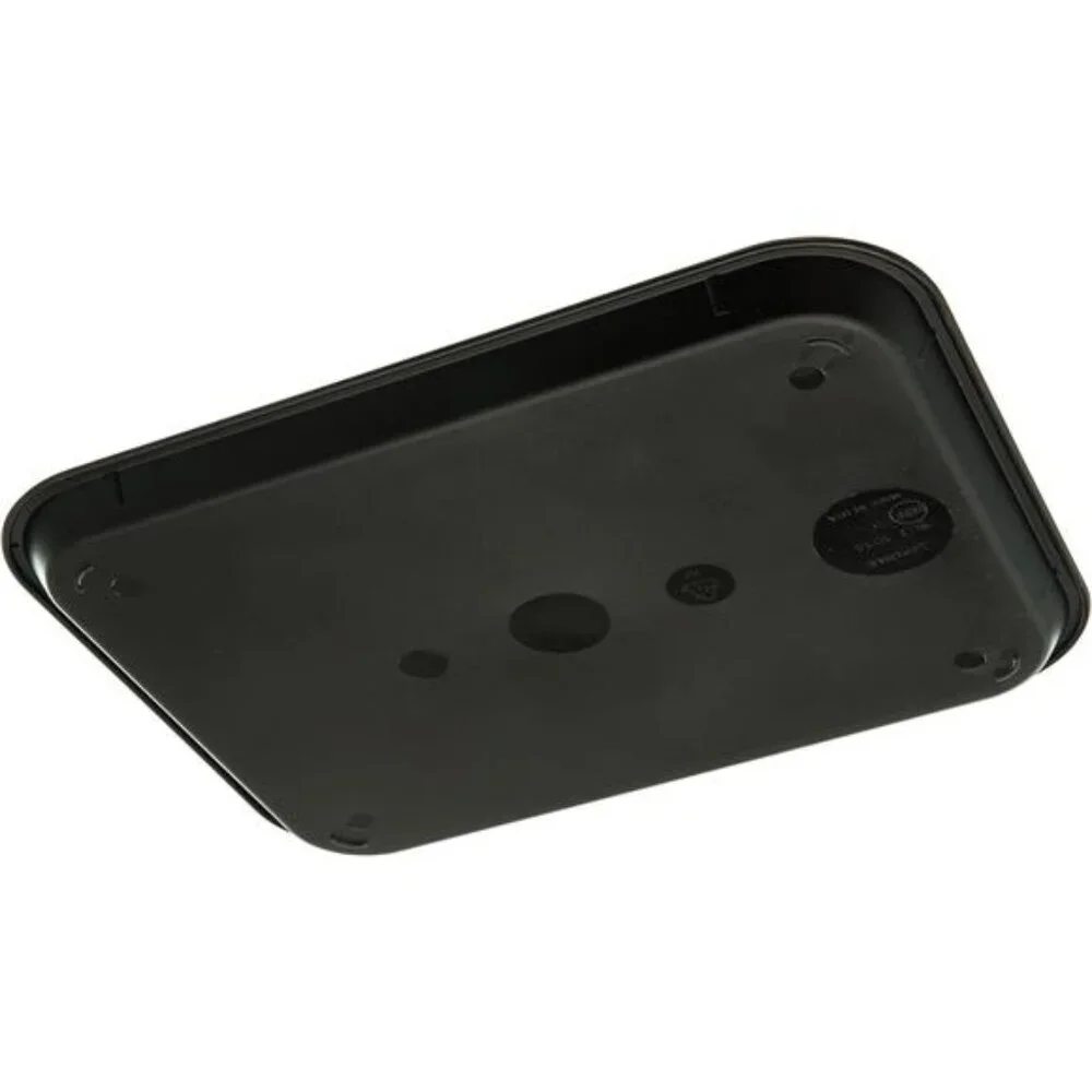 Plastic Cafeteria Food Tray Black Stackable Fast Food Serving Tray 14x10